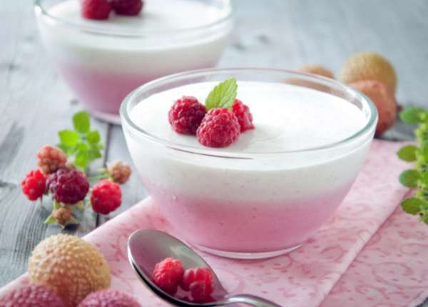 йогурт с малиной Ягоды для похудения